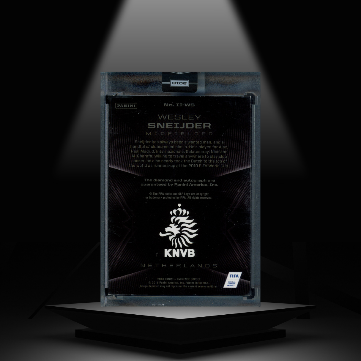 2018 PANINI EMINENCE WESLEY SNEIJDER #/10 AUTOGRAPH