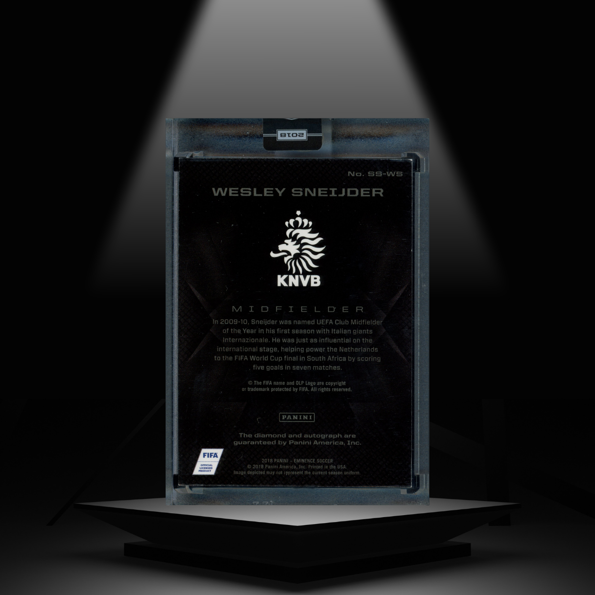 2018 PANINI EMINENCE WESLEY SNEIJDER #/10 AUTOGRAPH
