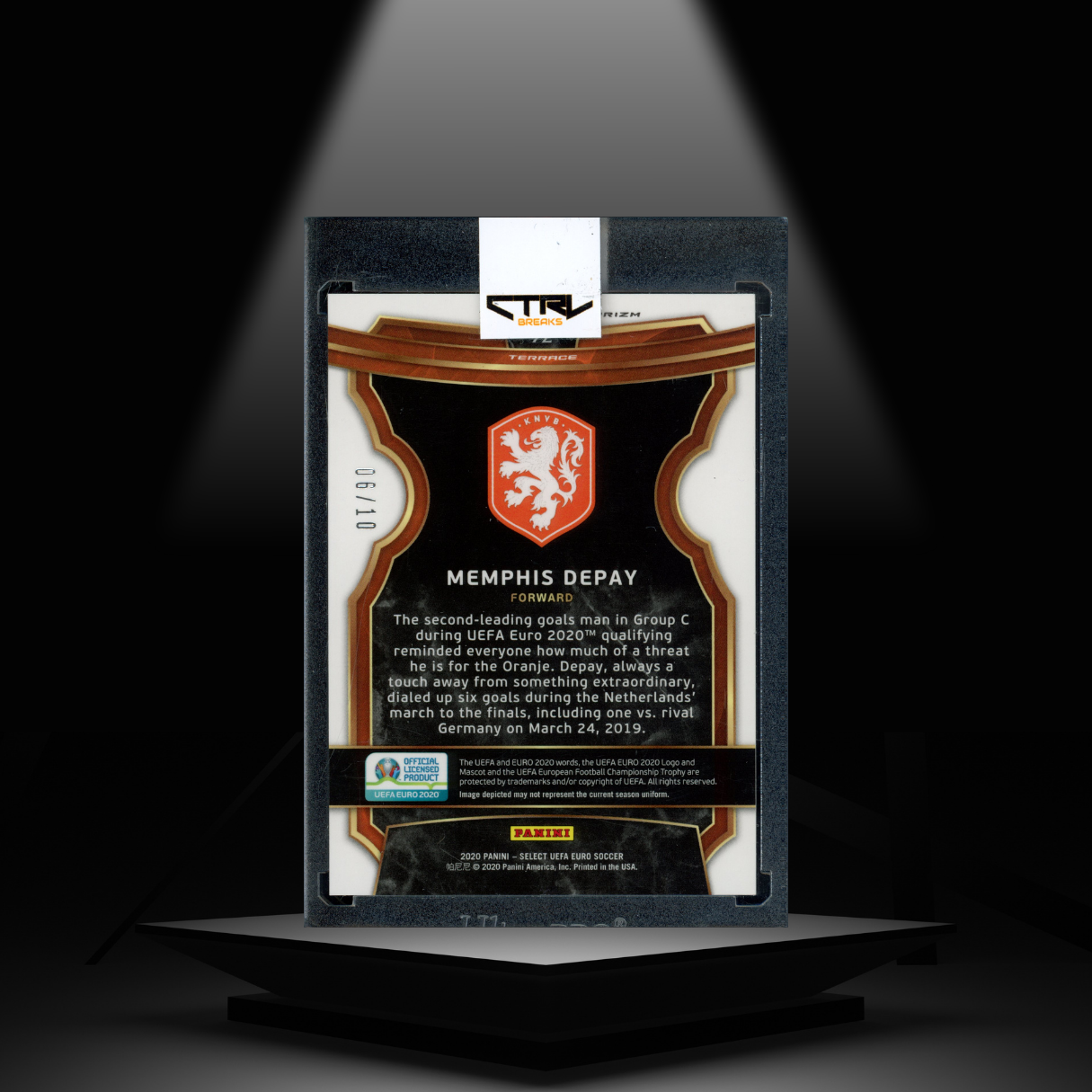 2020 PANINI SELECT UEFA EURO MEMPHIS DEPAY #/10