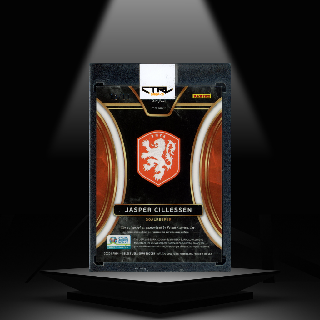 2020 PANINI SELECT UEFA EURO JASPER CILLESSEN #/10 AUTOGRAPH