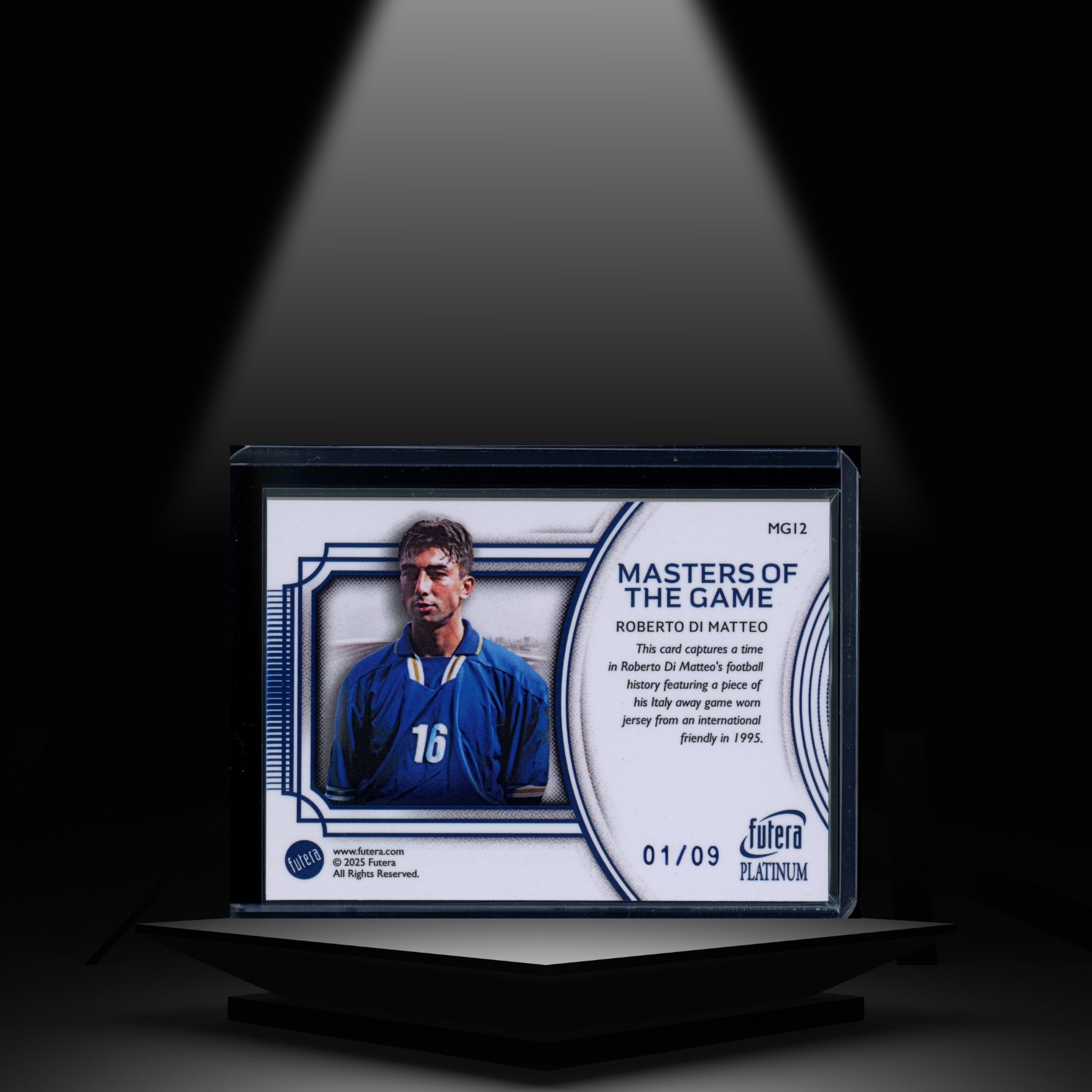 2025 FUTERA WORLD FOOTBALL PLATINUM ROBERTO DI MATTEO #/09 PATCH