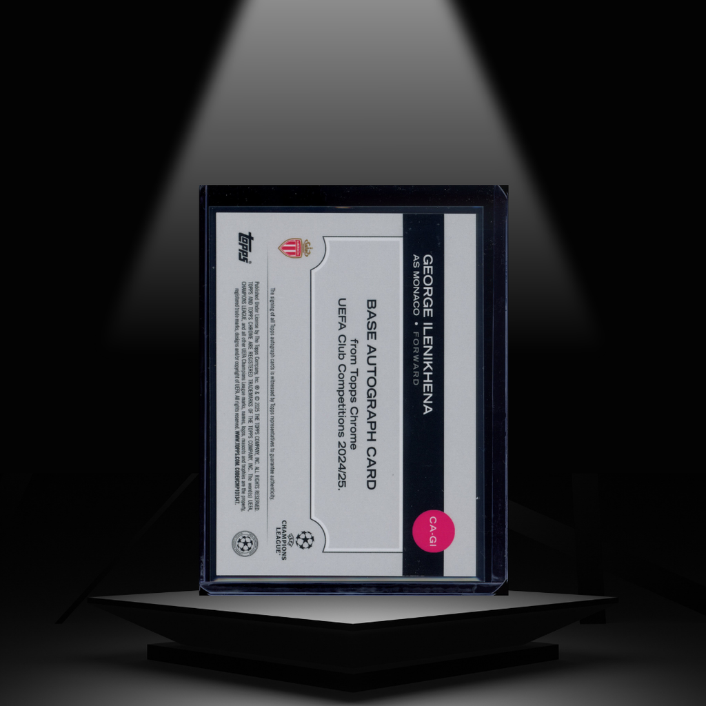 2024-25 TOPPS CHROME UCC GEORGE ILENIKHENA #/25 RC AUTOGRAPH