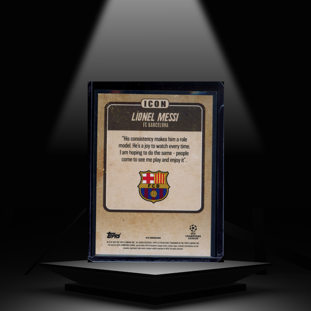 2022-23 TOPPS JAMAL MUSIALA PLATINUM CURATED SET LIONEL MESSI #/99