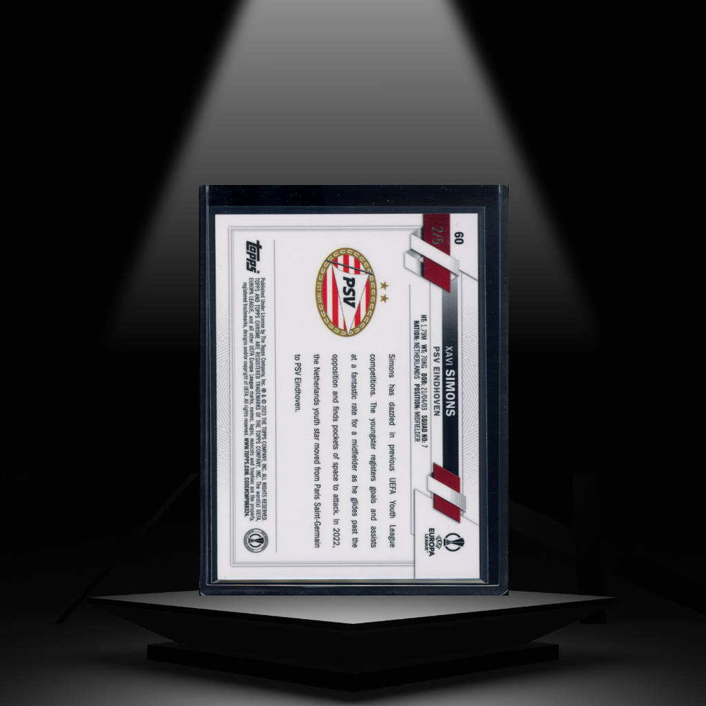 2022-23 TOPPS SAPPHIRE UCC XAVI SIMONS #/5