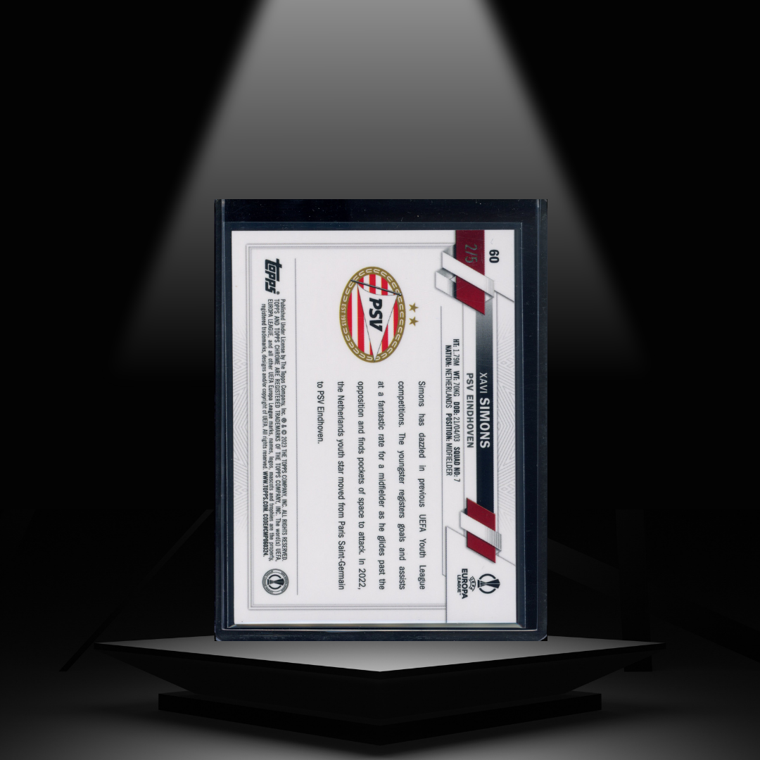 2022-23 TOPPS SAPPHIRE UCC XAVI SIMONS #/5