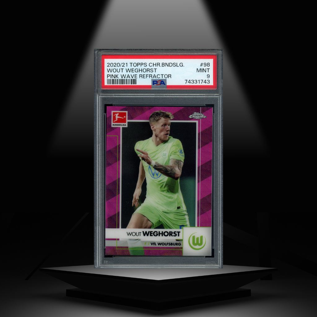 2020-21 TOPPS CHROME BUNDESLIGA WOUT WEGHORST #/75 PSA9