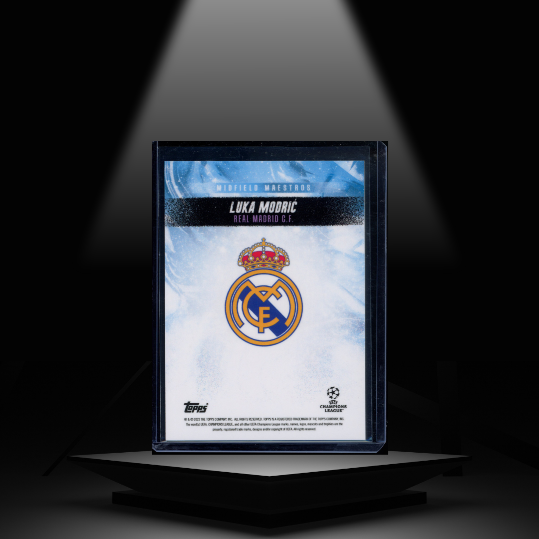 2022-23 TOPPS JUDE BELLINGHAM PLATINUM CURATED SET LUKA MODRIC #/49 AUTOGRAPH