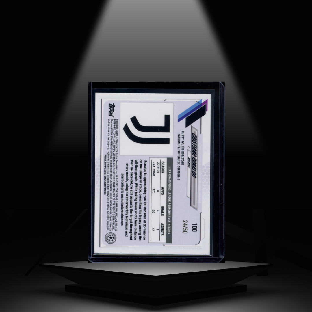 2020-21 TOPPS CHROME UCL CRISTIANO RONALDO #/50