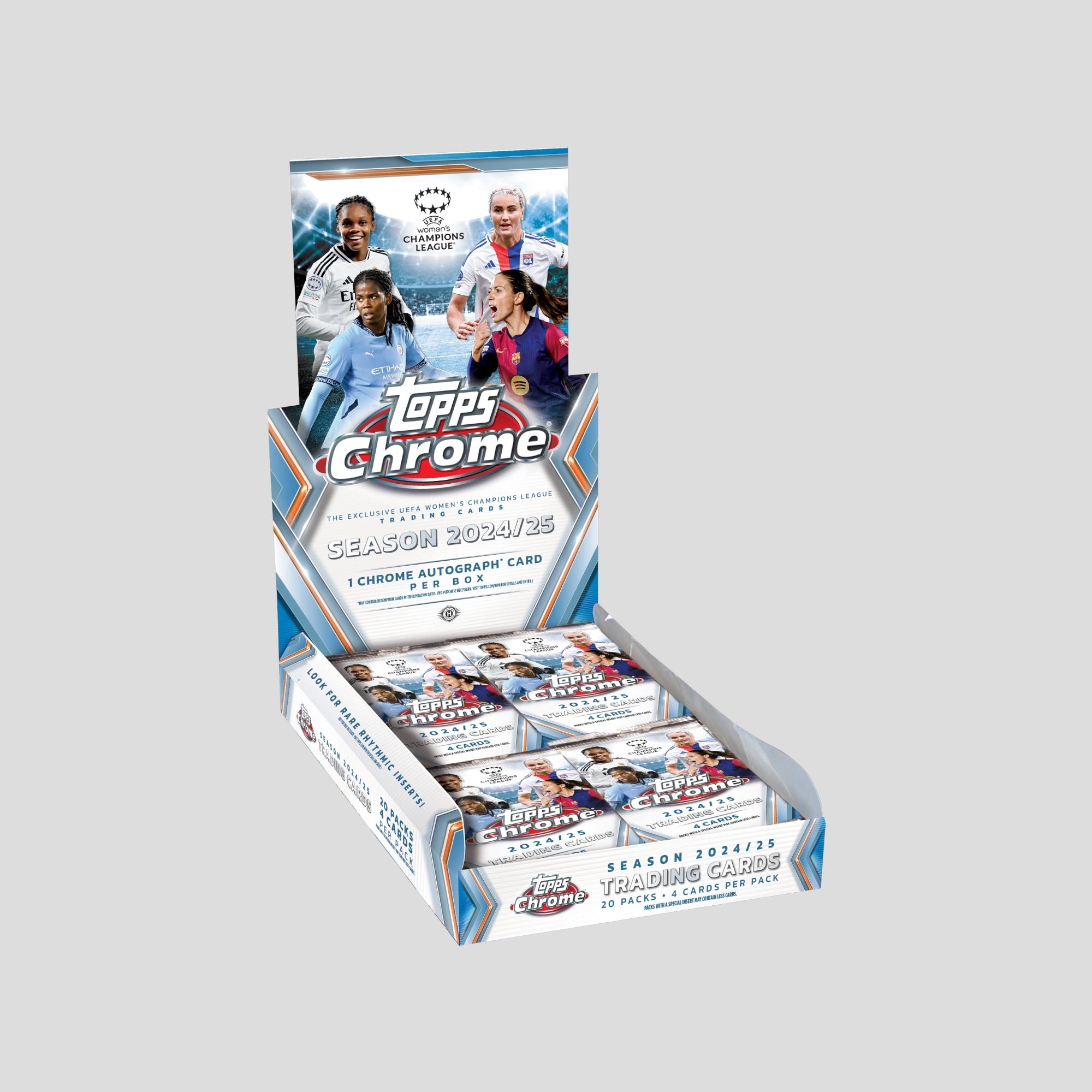 2024-25 TOPPS CHROME WOMEN UCL HOBBY BOX