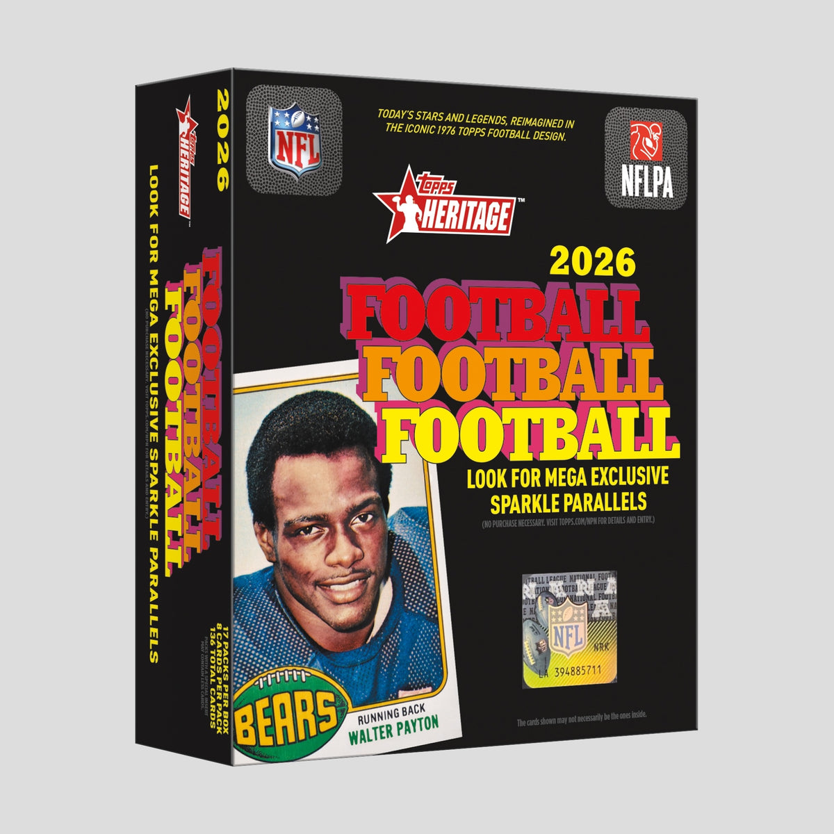 2026 TOPPS HERITAGE FOOTBALL MEGA BOX
