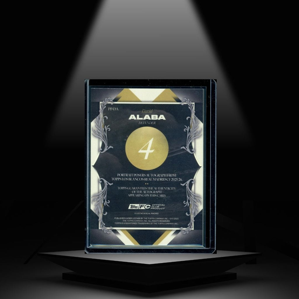 2025-26 TOPPS LOS BLANCOS DAVID ALABA AUTOGRAPH