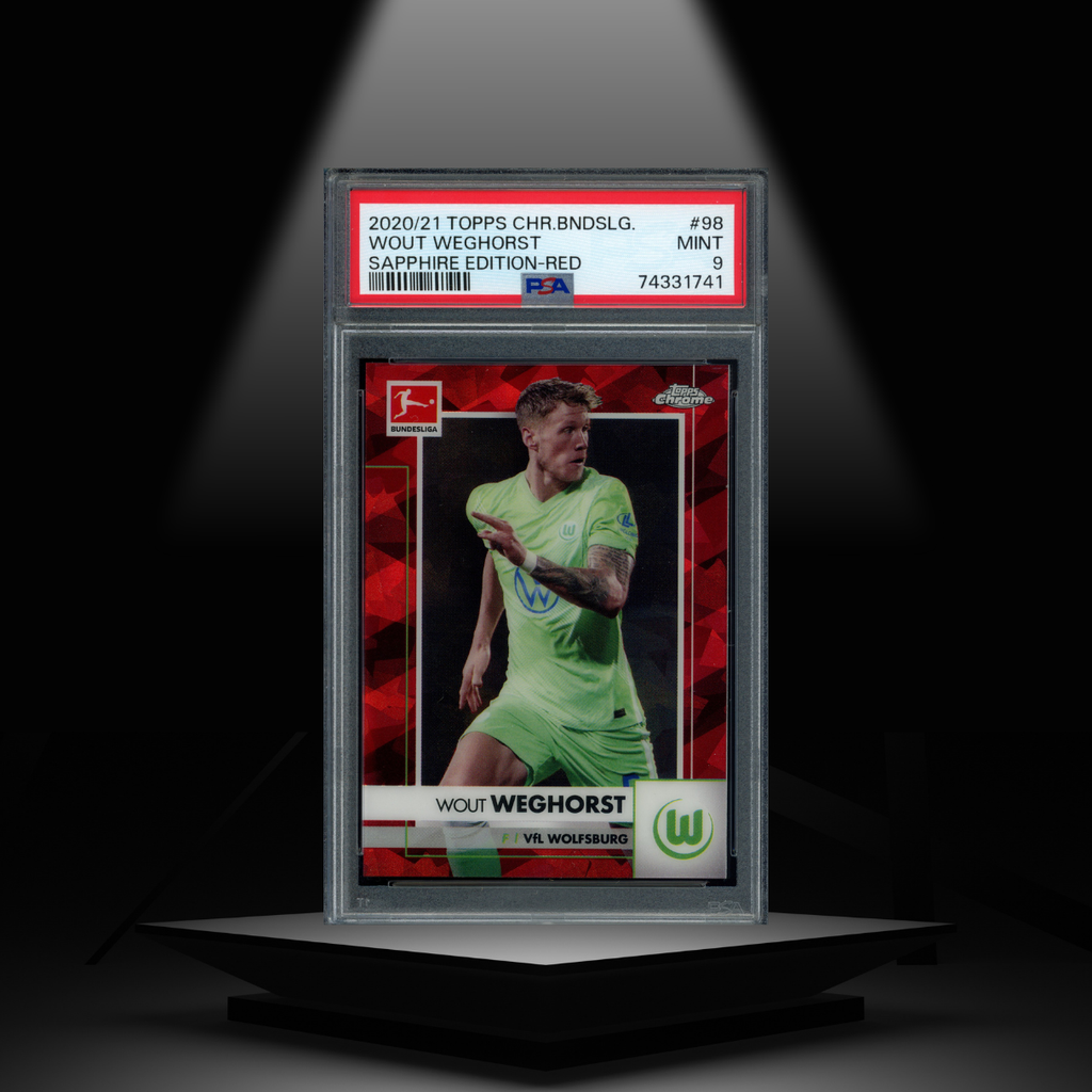 2020-21 TOPPS CHROME BUNDESLIGA WOUT WEGHORST #/5 PSA9