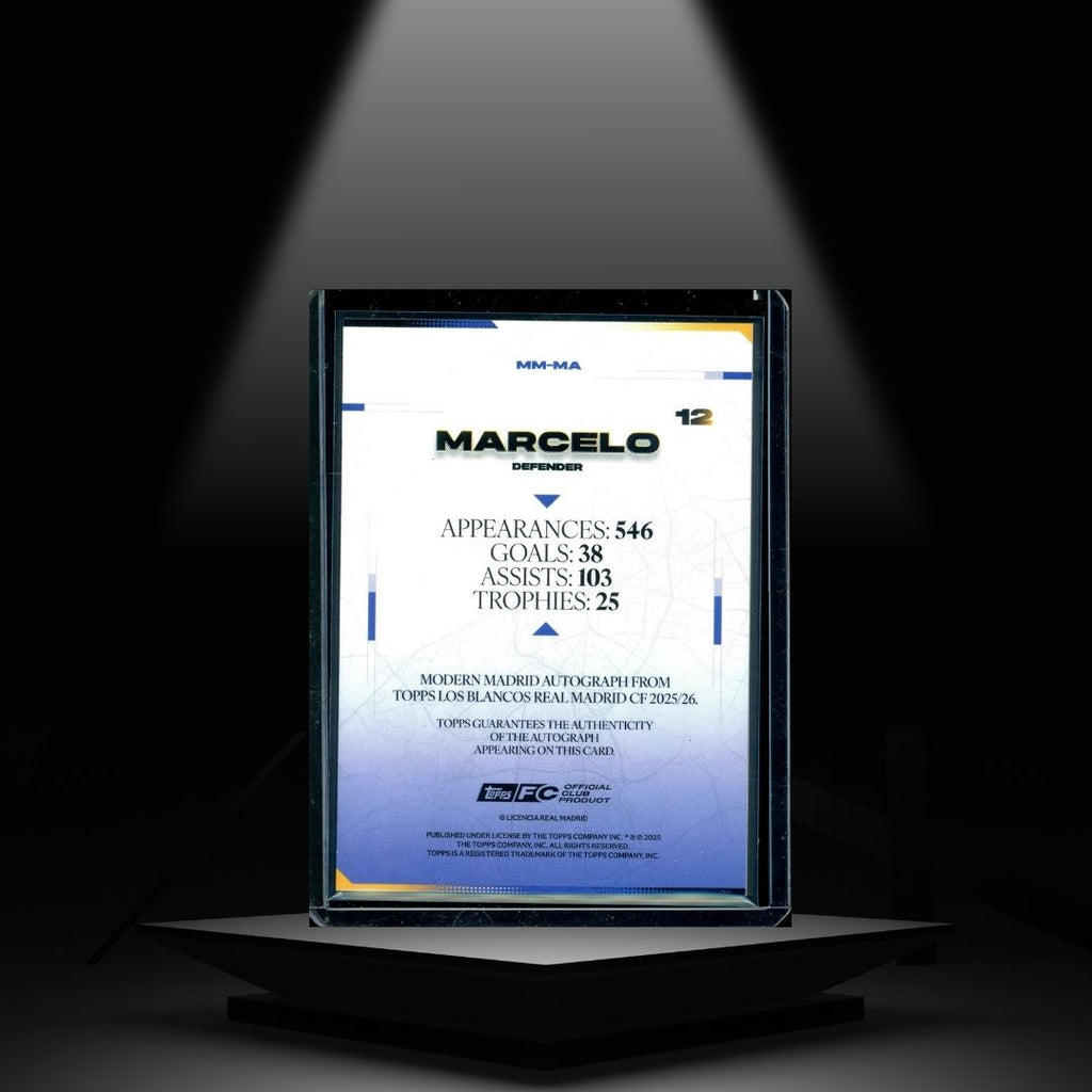 2025-26 TOPPS LOS BLANCOS MARCELO #/50 AUTOGRAPH