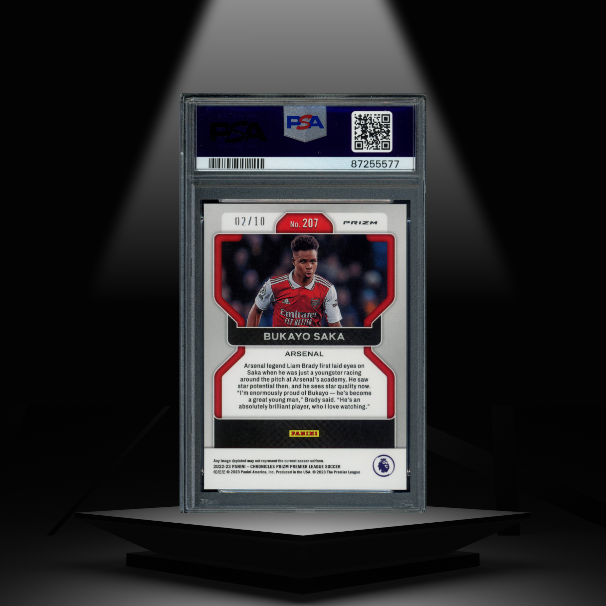 2022-23 PANINI CHRONICLES BUKAYO SAKA #/10 PSA10