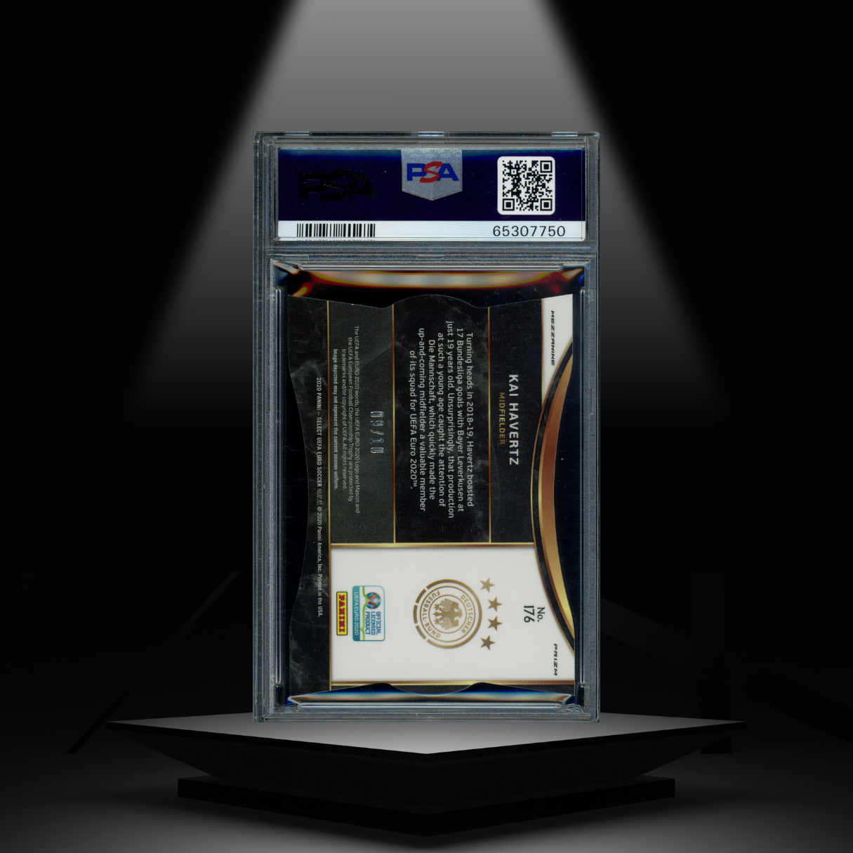 2020 PANINI SELECT UEFA EURO KAI HAVERTZ #/10 PSA9 DIE CUT