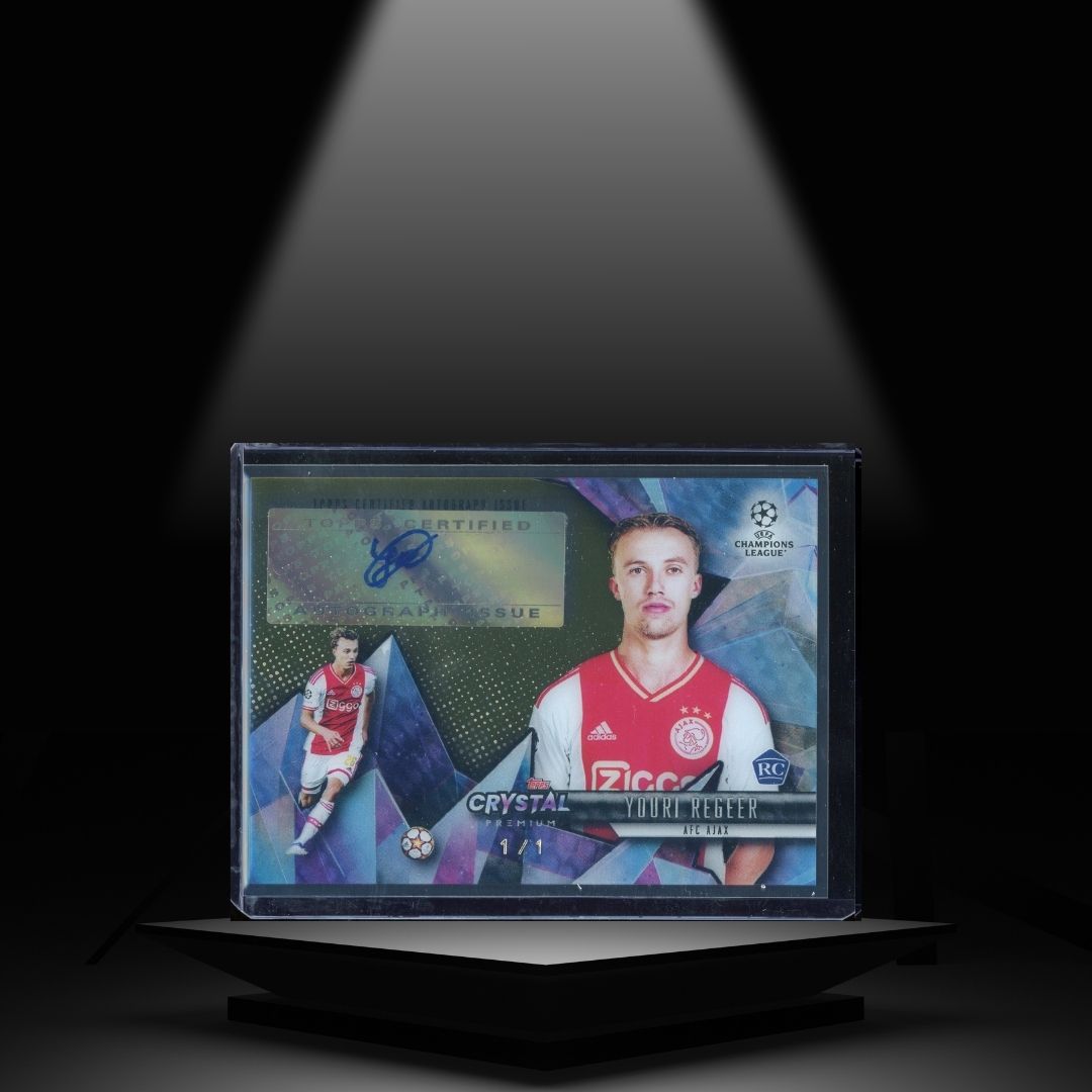 2022-23 TOPPS CRYSTAL UCC YOURI REGEER 1/1 RC AUTOGRAPH