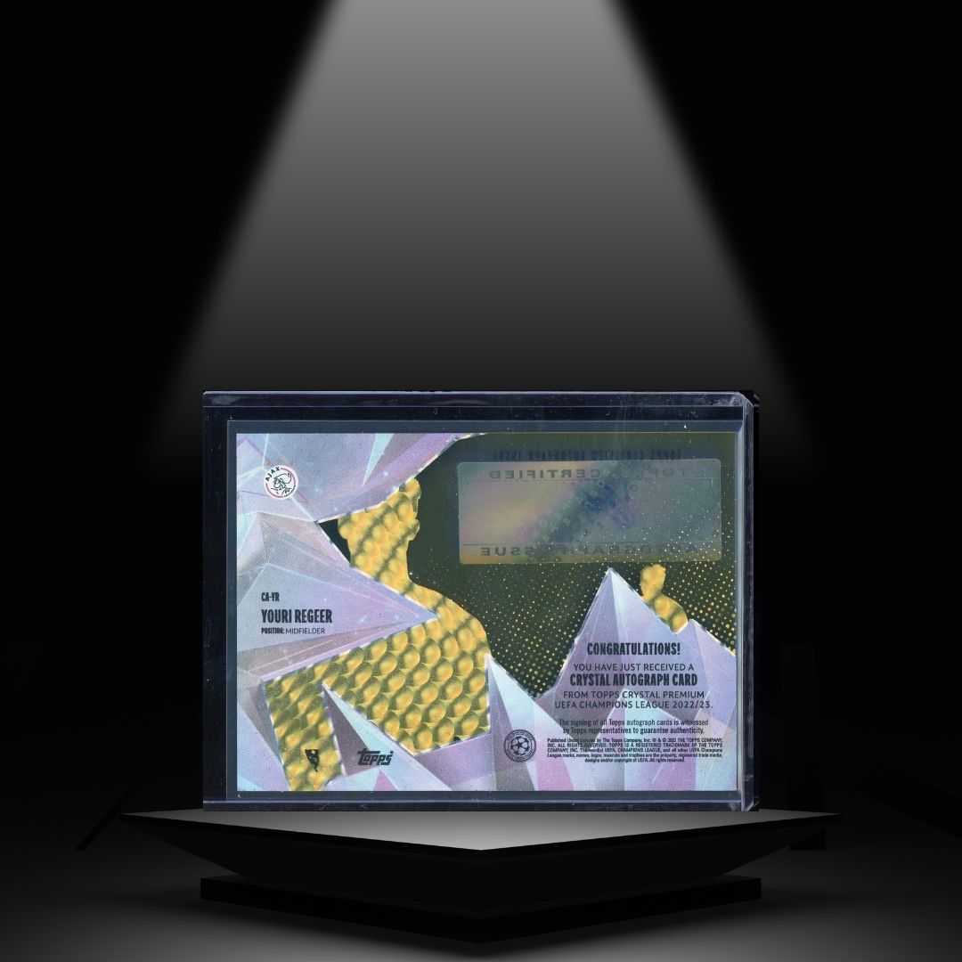 2022-23 TOPPS CRYSTAL UCC YOURI REGEER 1/1 RC AUTOGRAPH