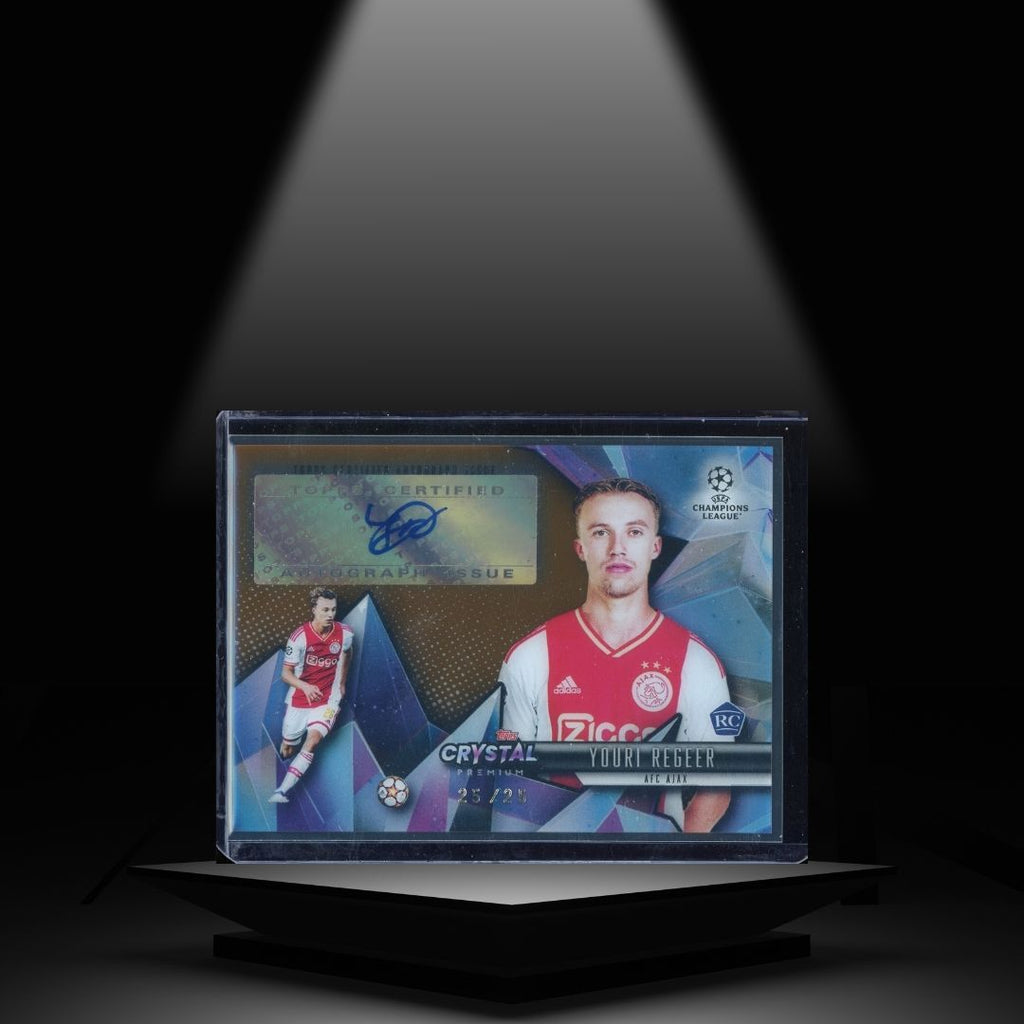 2022-23 TOPPS CRYSTAL UCC YOURI REGEER #/25 RC AUTOGRAPH