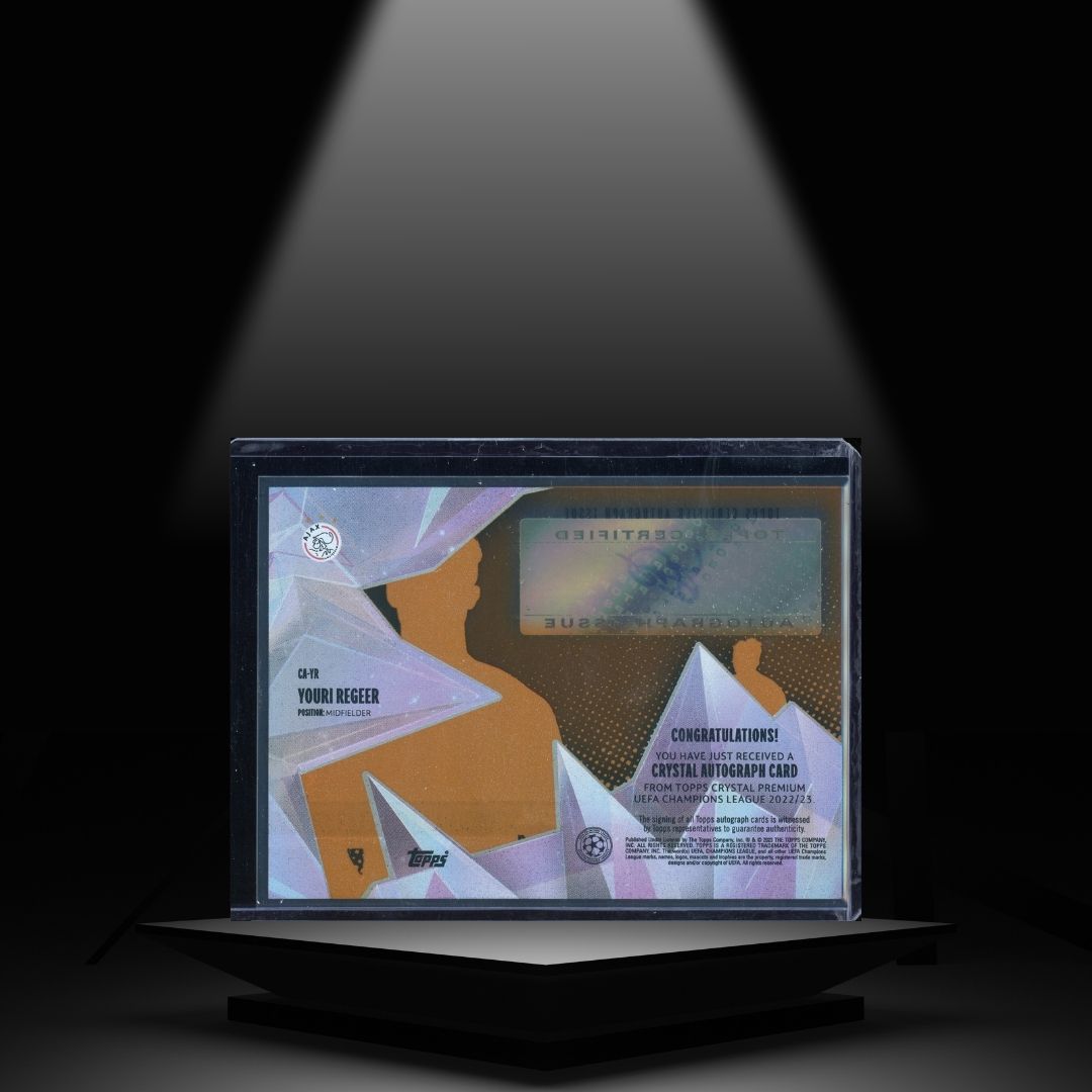 2022-23 TOPPS CRYSTAL UCC YOURI REGEER #/25 RC AUTOGRAPH