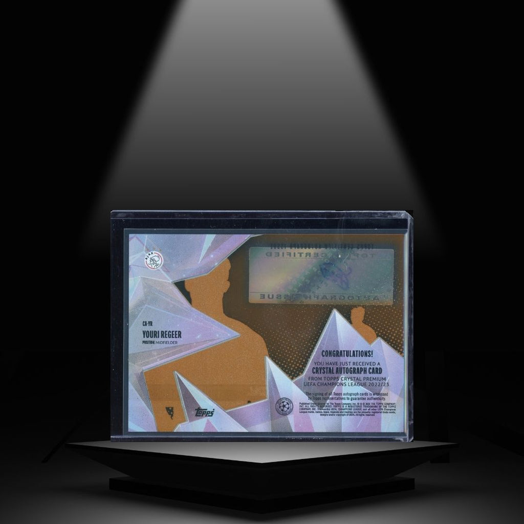 2022-23 TOPPS CRYSTAL UCC YOURI REGEER #/25 RC AUTOGRAPH