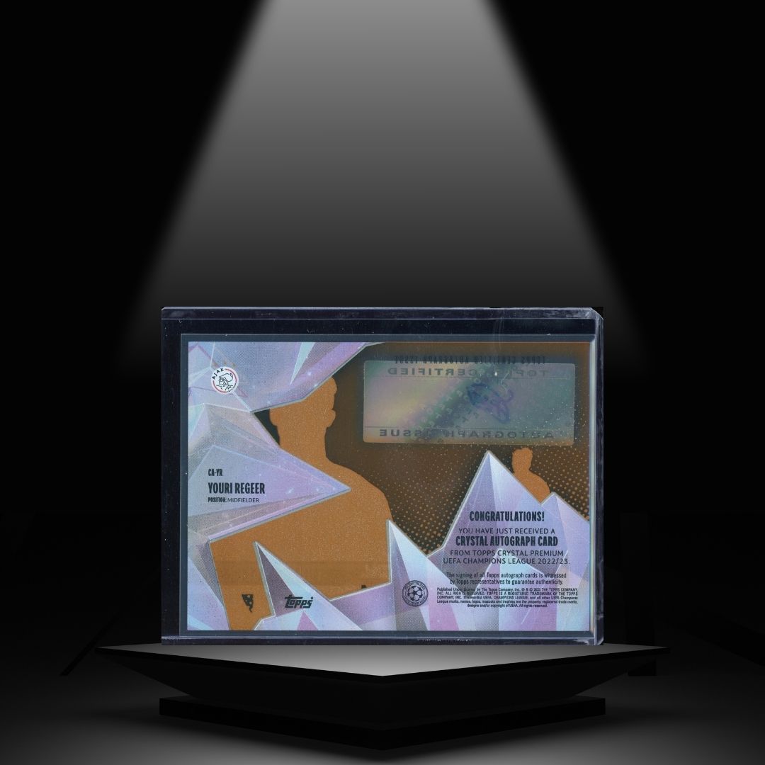 2022-23 TOPPS CRYSTAL UCC YOURI REGEER #/25 RC AUTOGRAPH