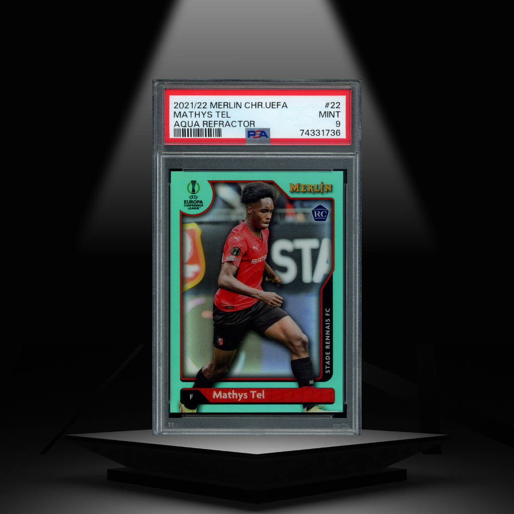 2021-22 TOPPS MERLIN MATHYS TEL #/199 PSA9 RC