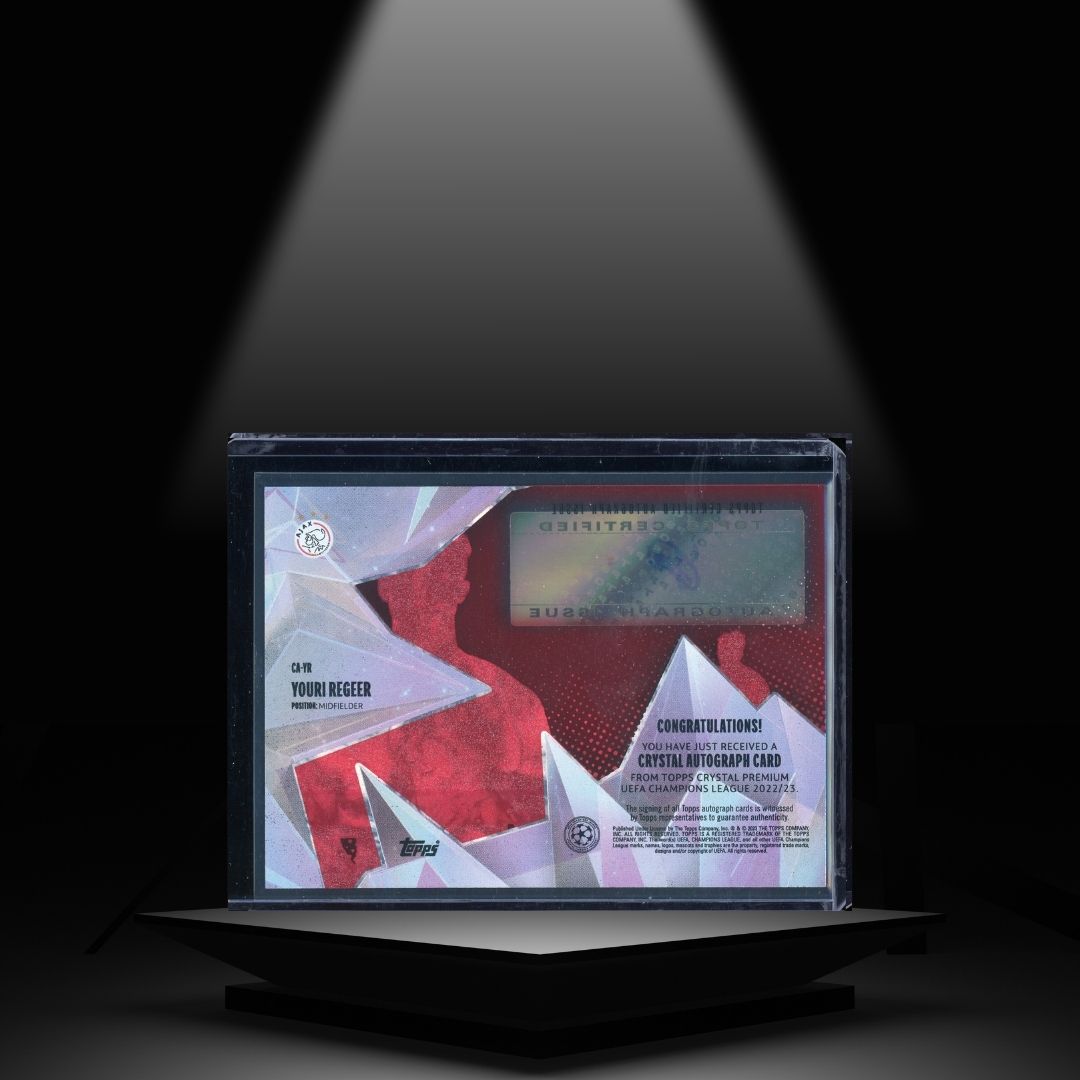 2022-23 TOPPS CRYSTAL UCC YOURI REGEER #/5 RC AUTOGRAPH