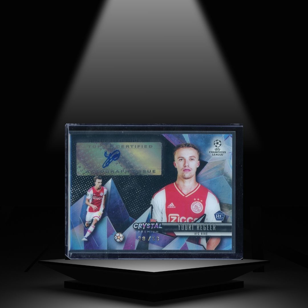 2022-23 TOPPS CRYSTAL UCC YOURI REGEER #/50 RC AUTOGRAPH