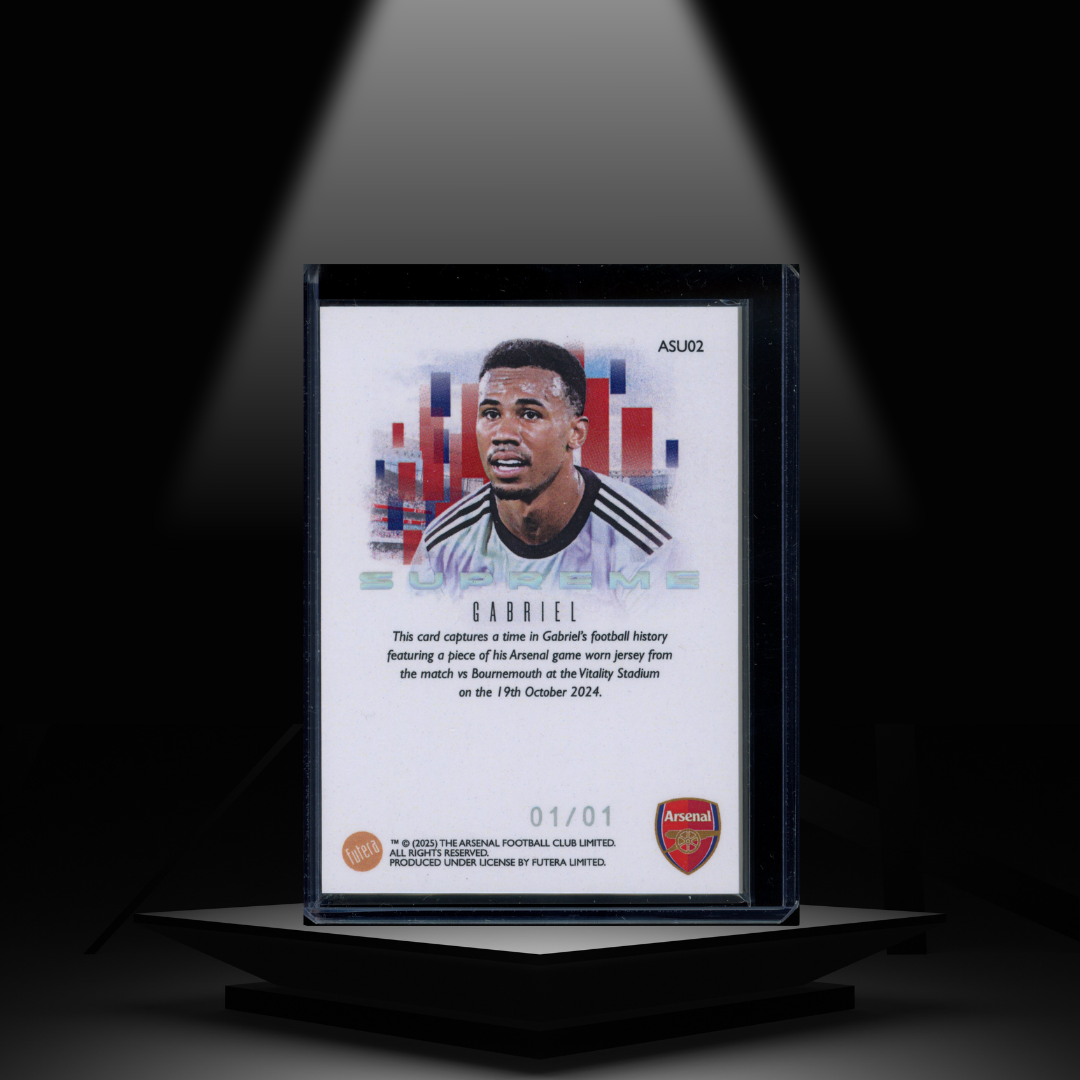 2024-25 FUTERA CLUB FX ARSENAL FC GABRIEL 1/1 PATCH