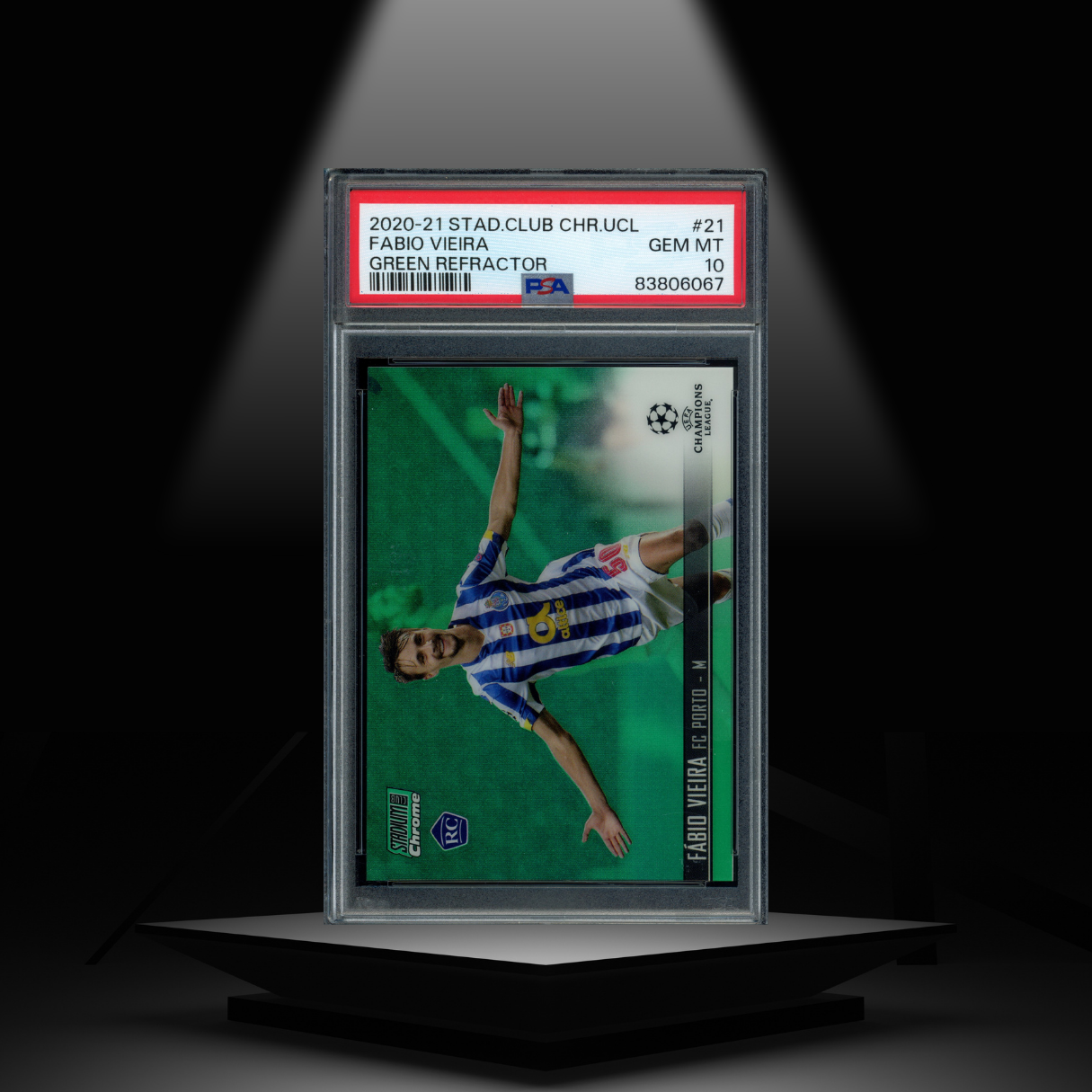 2020-21 TOPPS STADIUM CLUB CHROME FABIO VIEIRA #/99 PSA10 RC