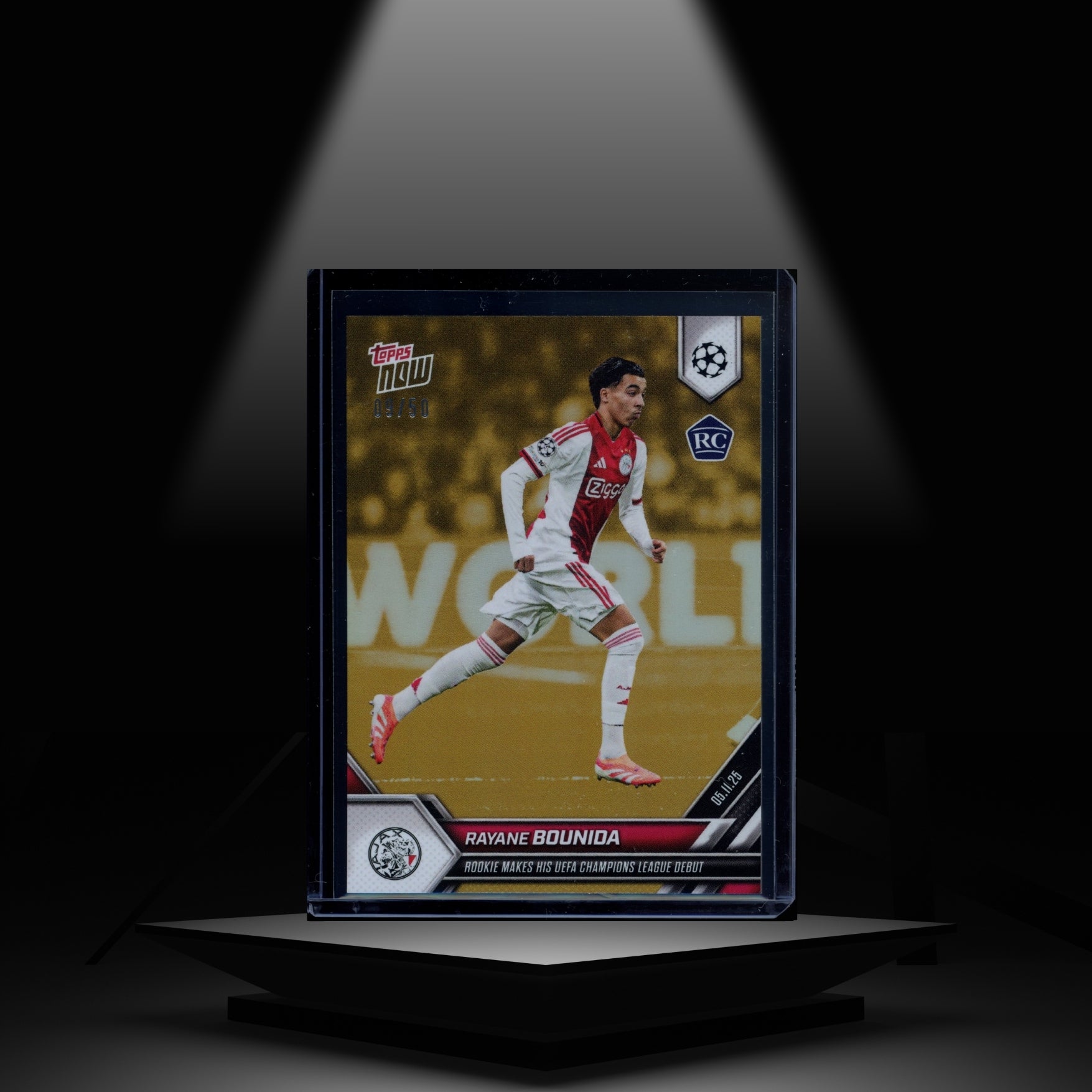 2025 TOPPS NOW RAYANE BOUNIDA #/50 RC