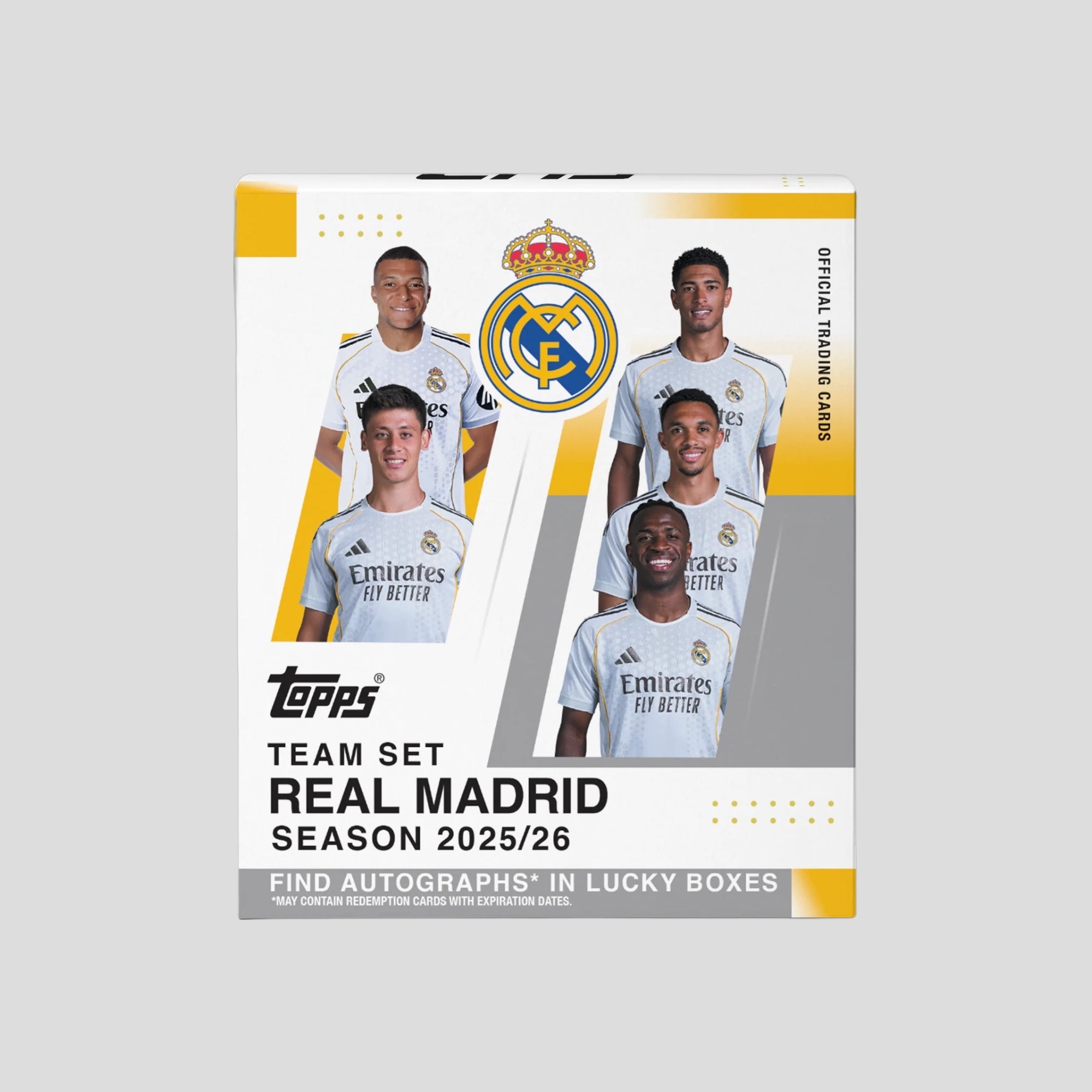 2025-26 TOPPS REAL MADRID TEAM SET BOX