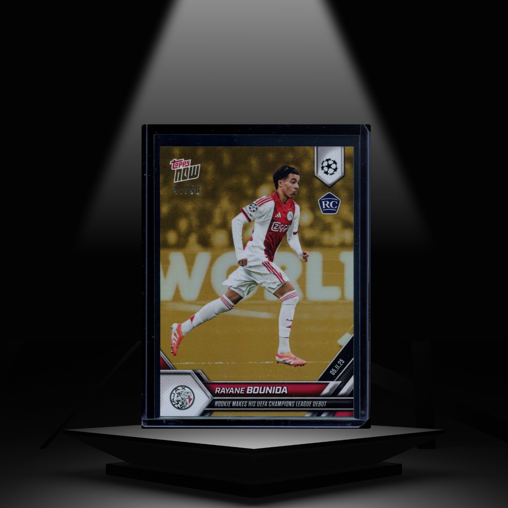 2025 TOPPS NOW RAYANE BOUNIDA #/50 RC