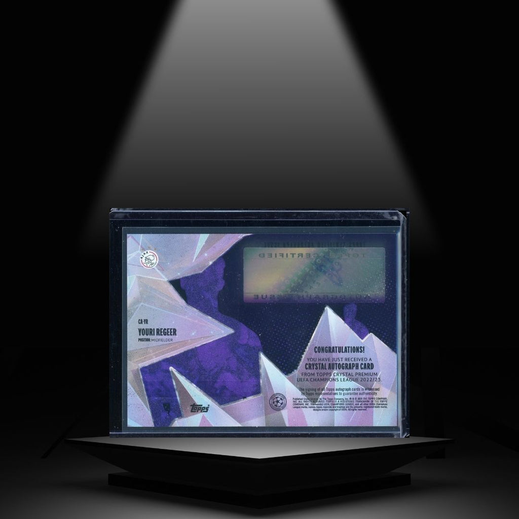 2022-23 TOPPS CRYSTAL UCC YOURI REGEER #/99 RC AUTOGRAPH