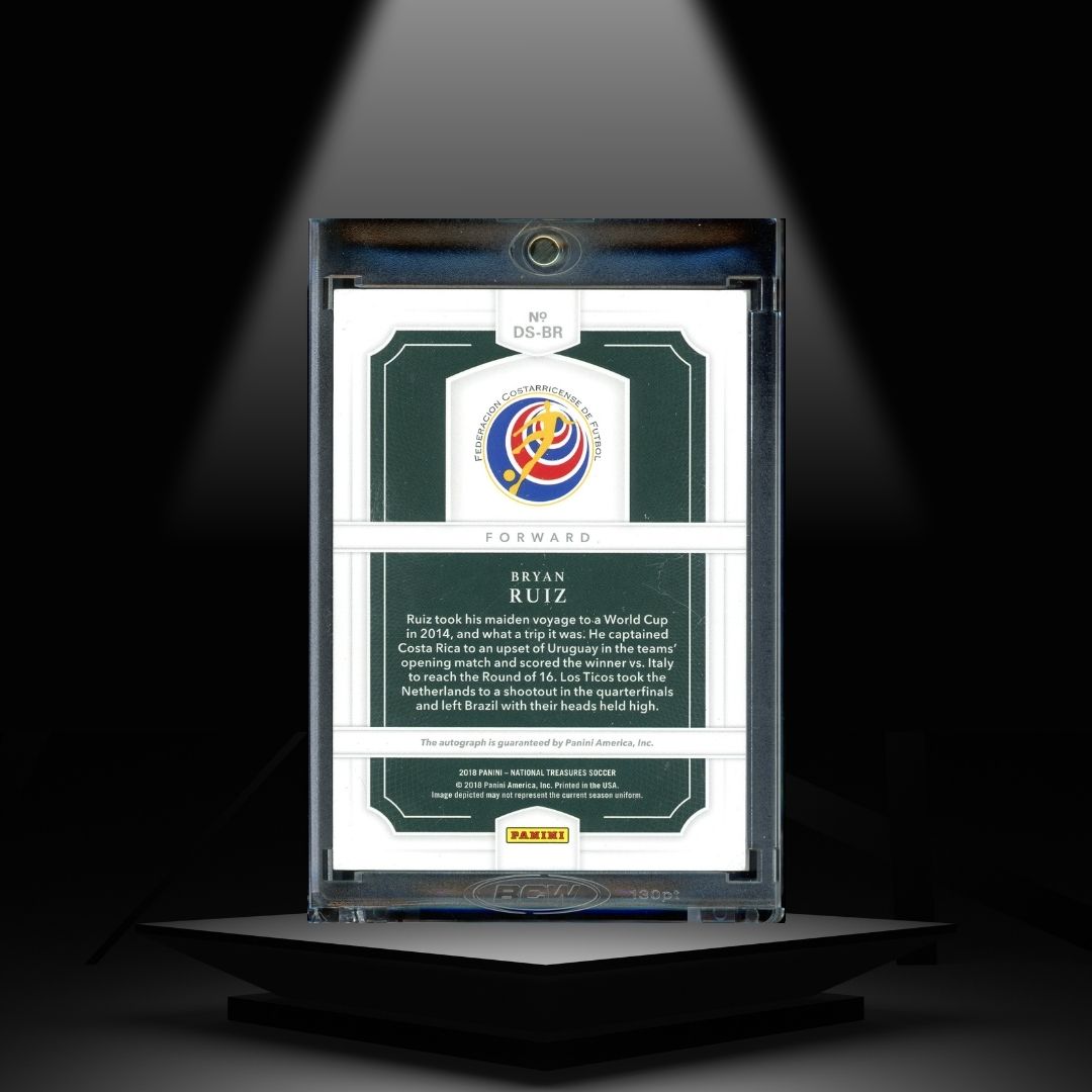 2018 PANINI NATIONAL TREASURES BRYAN RUIZ #/99 AUTOGRAPH