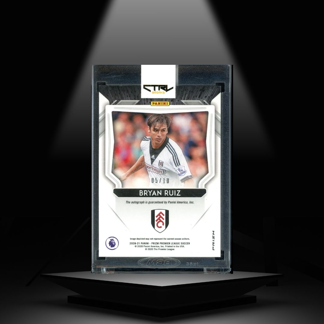 2020-21 PANINI PRIZM PREMIER LEAGUE BRYAN RUIZ #/10 AUTOGRAPH