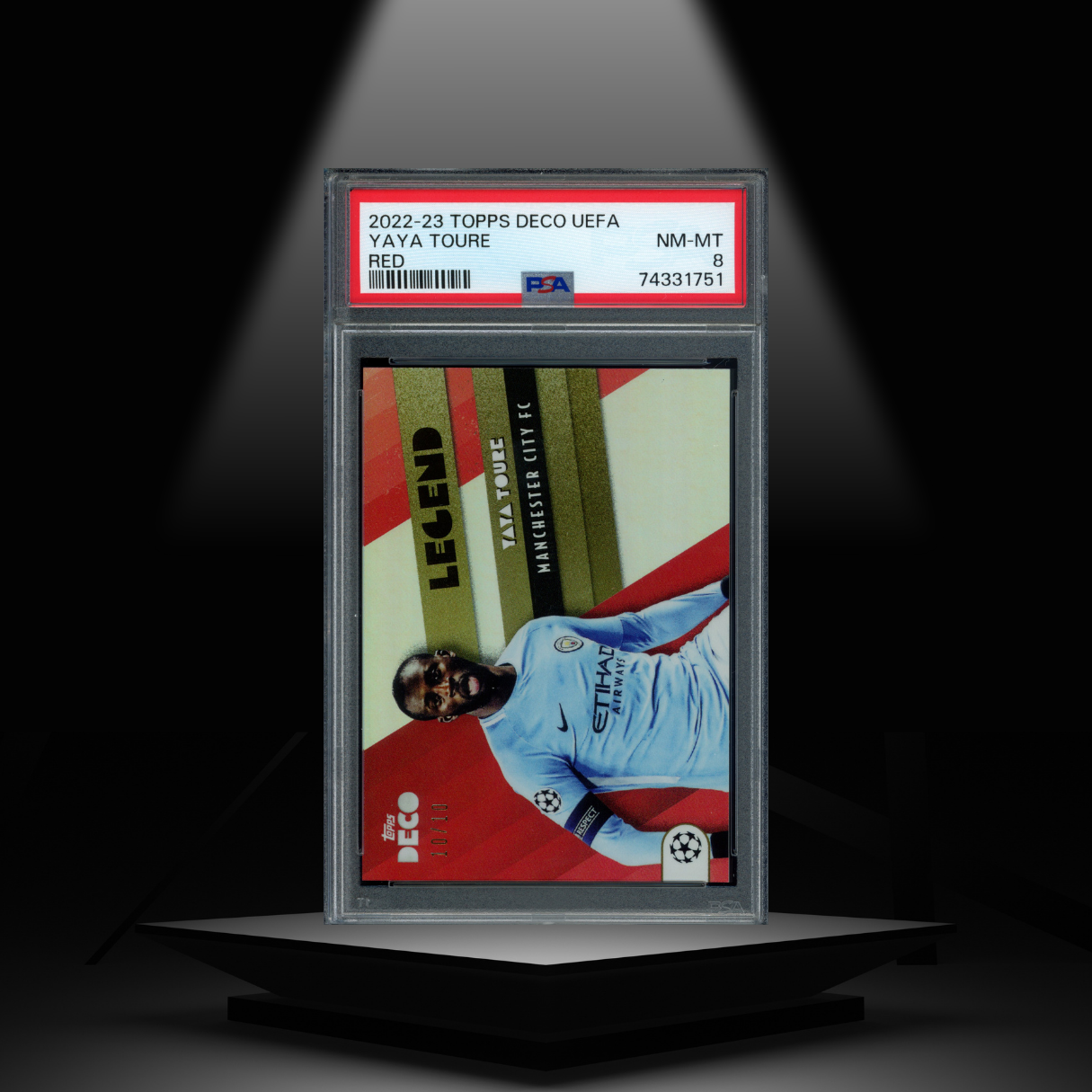 2022-23 TOPPS DECO UEFA YAYA TOURE #/10 PSA8