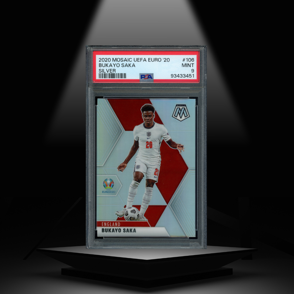 2020 PANINI MOSAIC UEFA EURO BUKAYO SAKA PSA9