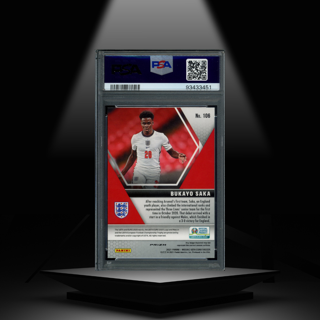 2020 PANINI MOSAIC UEFA EURO BUKAYO SAKA PSA9