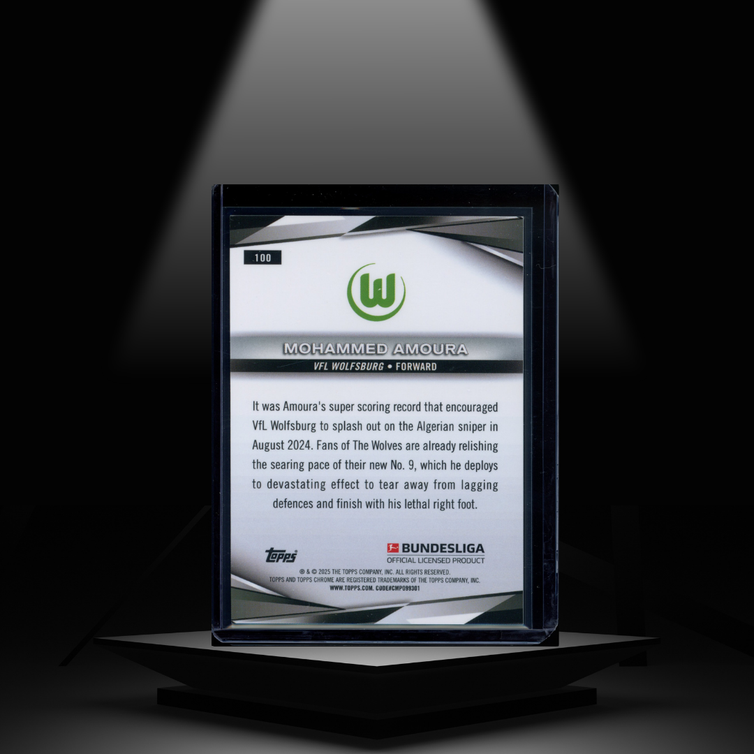 2024-25 TOPPS SAPPHIRE BUNDESLIGA MOHAMMED AMOURA #/99 RC