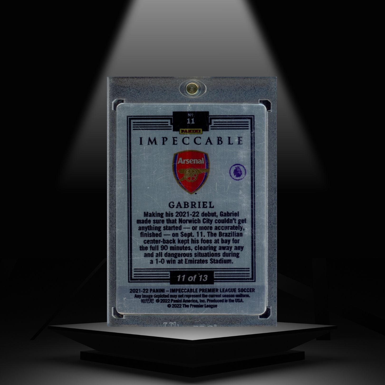 2021-22 PANINI IMPECCABLE PREMIER LEAGUE GABRIEL #/13