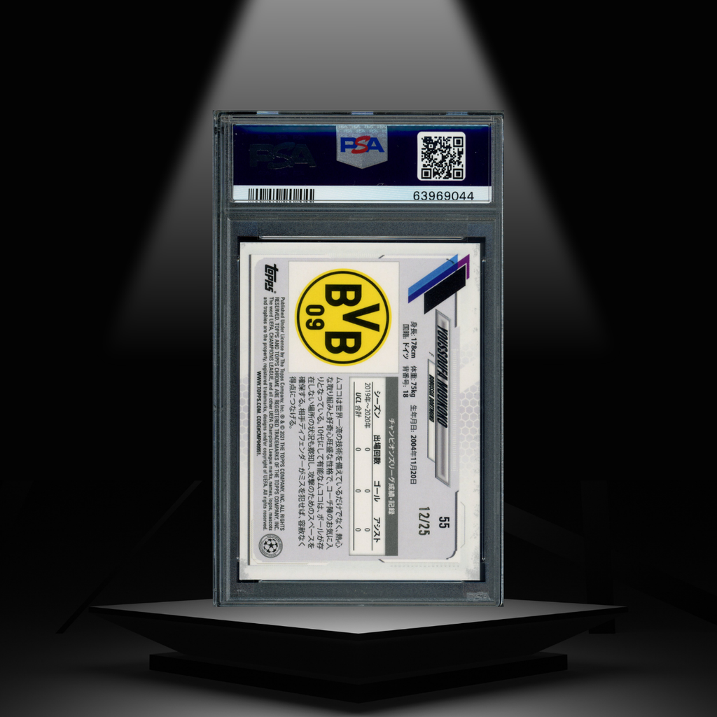 2020-21 TOPPS CHROME JAPAN YOUSSOUFA MOUKOKO #/25 PSA9 RC