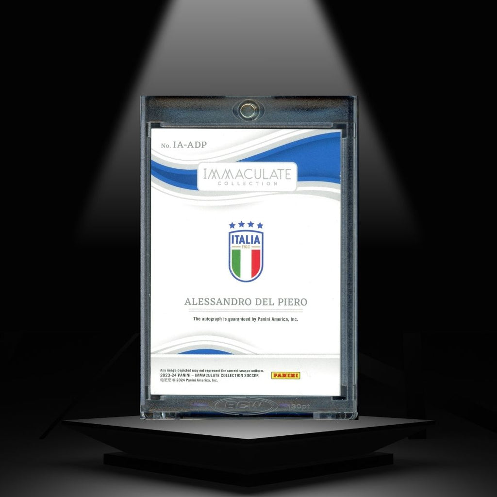 2023-24 PANINI IMMACULATE ALESSANDRO DEL PIERO #/99 AUTOGRAPH
