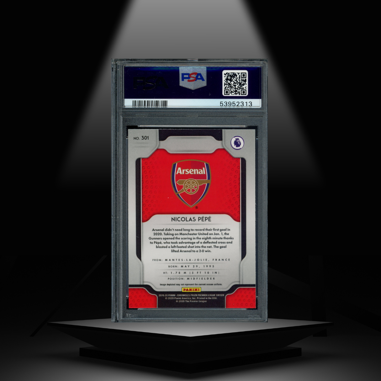 2019-20 PANINI CHRONICLES NICOLAS PÉPÉ PSA10 RC