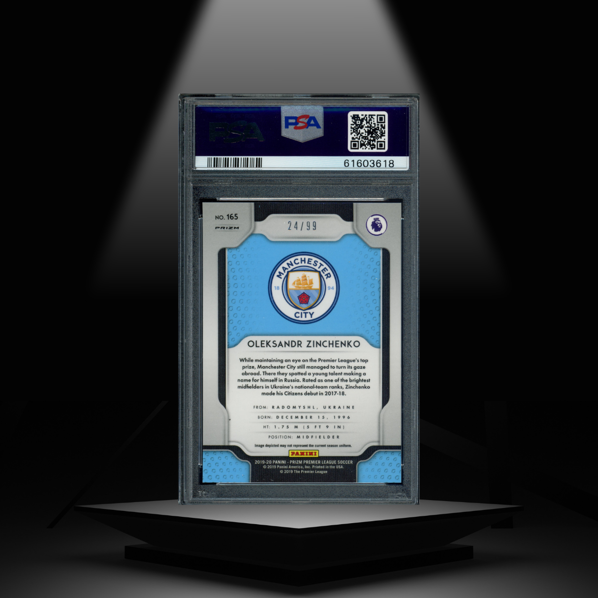 2019-20 PANINI PRIZM OLEKSANDR ZINCHENKO #/99 PSA10