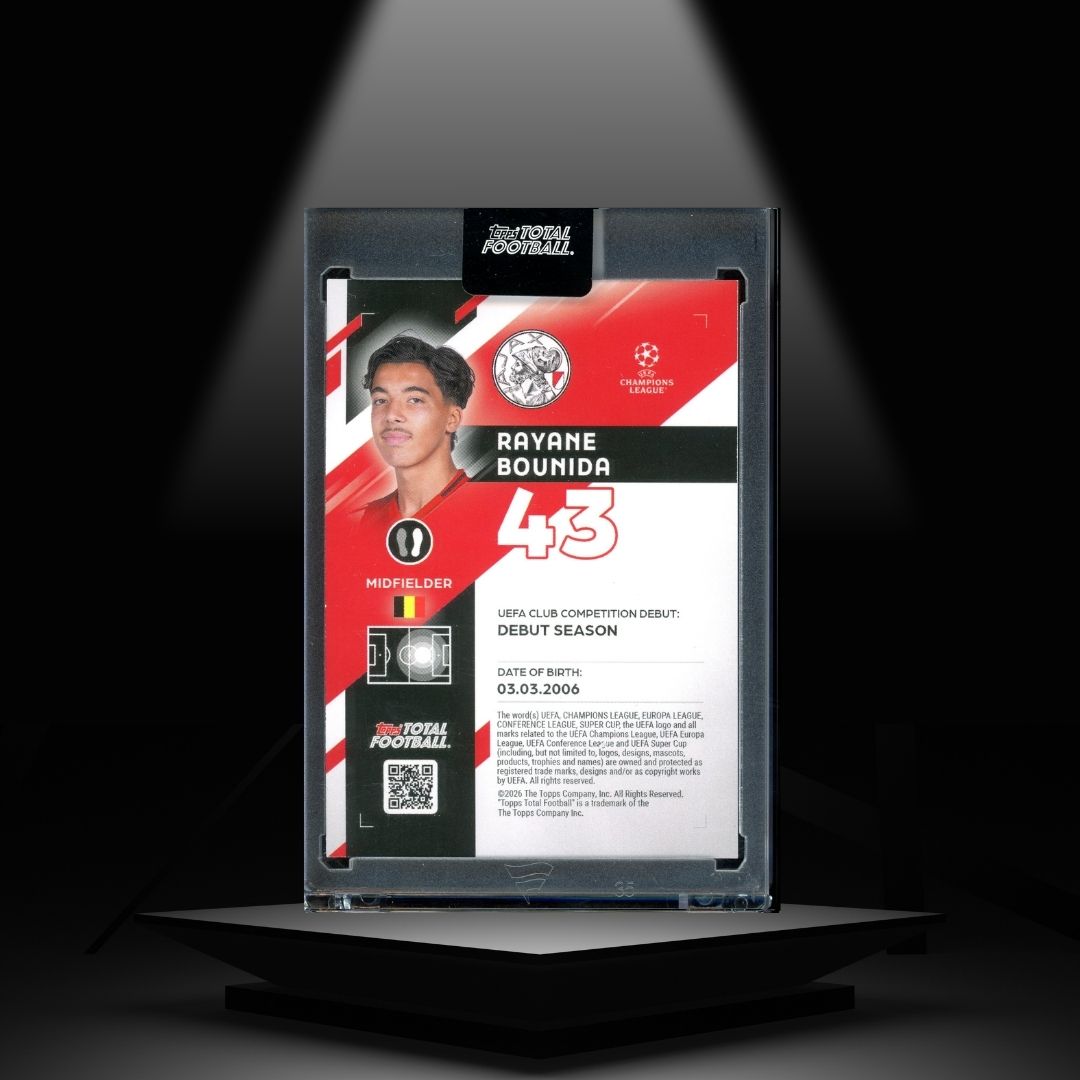 2026 TOPPS TOTAL FOOTBALL RAYANE BOUNIDA 1/1 RC