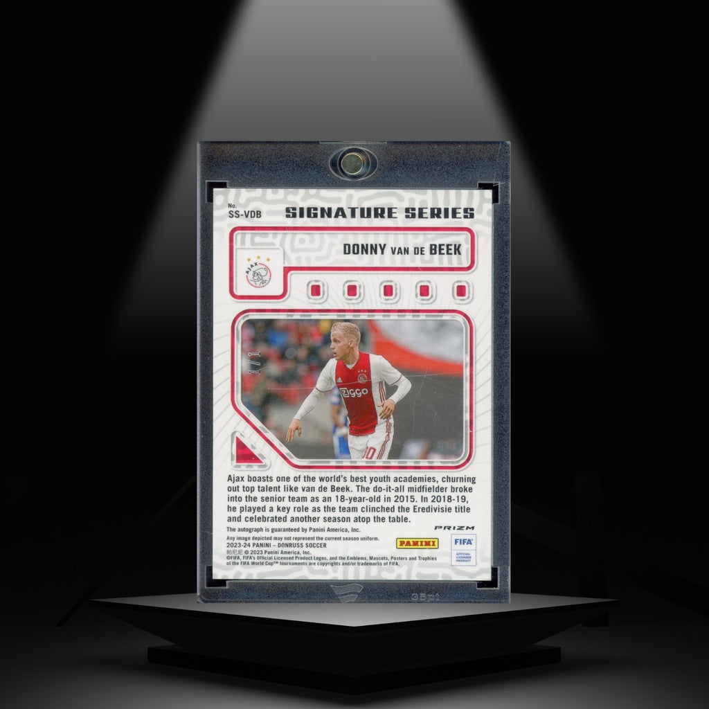 2023-24 PANINI DONRUSS DONNY VAN DE BEEK 1/1 AUTOGRAPH