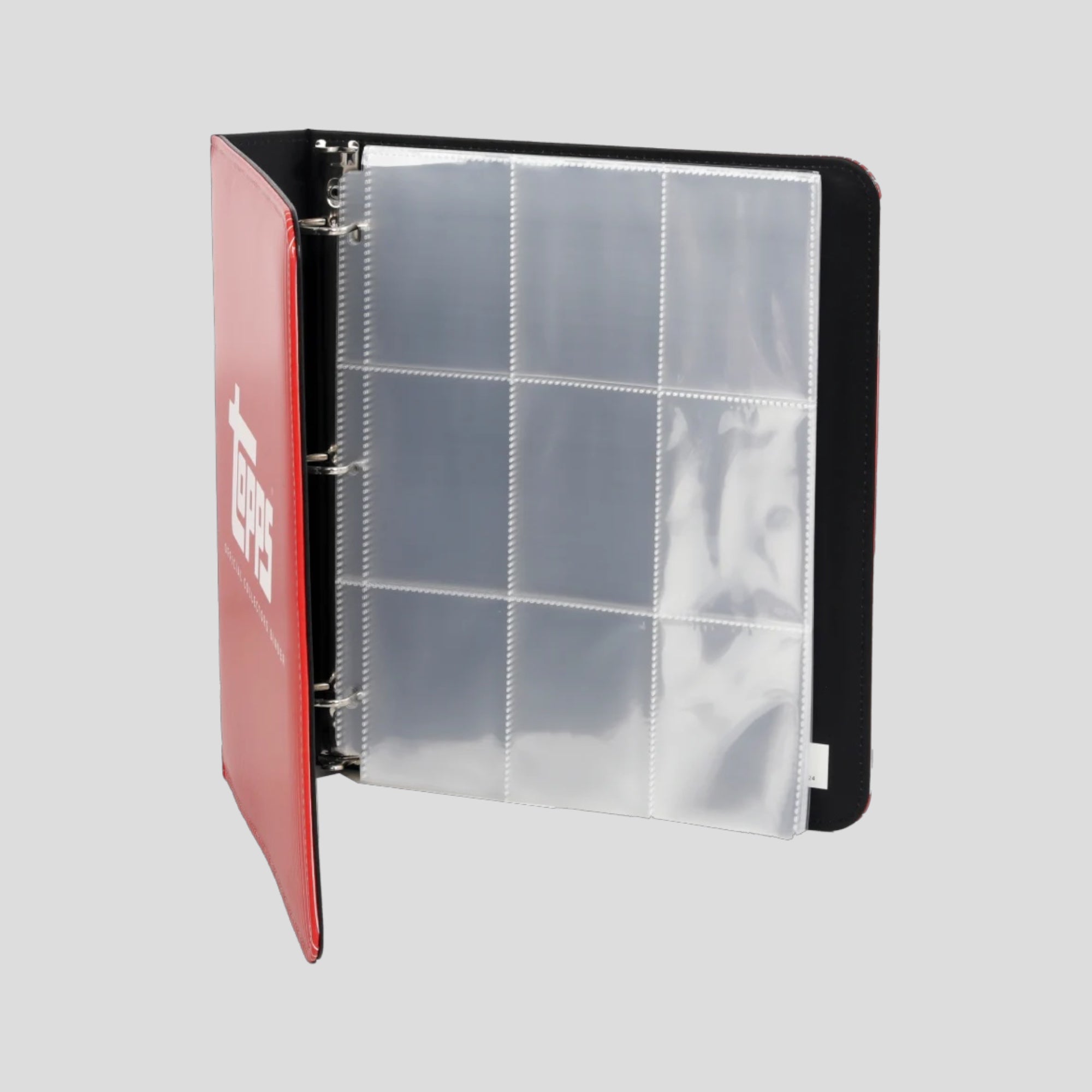 Topps Red Official Collectors Binder for Collecting Trading Cards, 360-Card Capacity, Acid-Free Design