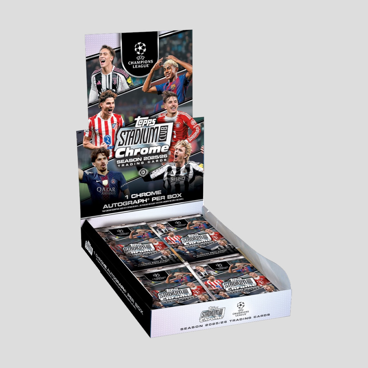 2025-26 TOPPS STADIUM CLUB CHROME UEFA CHAMPIONS LEAGUE HOBBY BOX