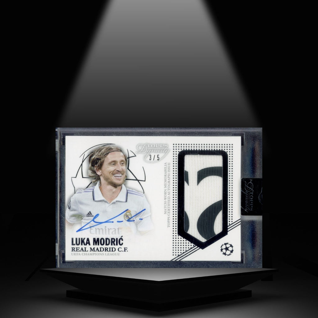 2022-23 TOPPS DYNASTY UCC LUKA MODRIC #/5 PATCH AUTOGRAPH